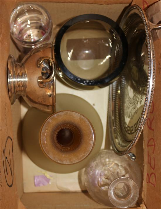 Qty of glass & platedware
